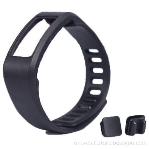 Eco-friendly TPE and TPU Replacement Wristband for Garmin Vivofit with Metal Clasp